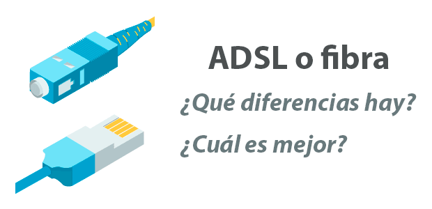 diferencias adsl o fibra