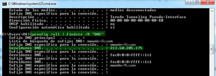 dns consola