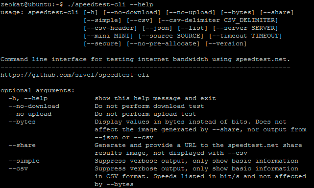 speedtest-cli ayuda