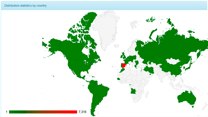 mapa de distribucion torrent