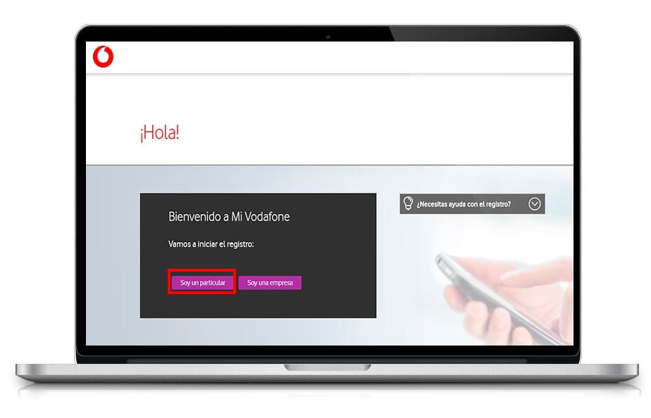 Cómo registrarte e iniciar sesión en Vodafone